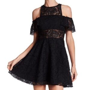 Jay Godfrey Curtis Floral Mini Lace Fit and Flare Dress Size 4